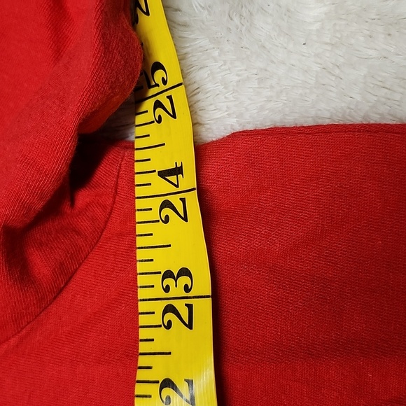 Yikes Women's Short Sleeve Red 'Naughty But Nice' Graphic Print Sleepshirt OS - Picture 6 of 9